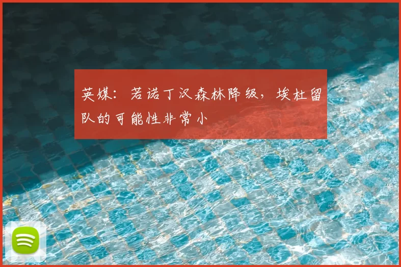 英媒：若诺丁汉森林降级，埃杜留队的可能性非常小